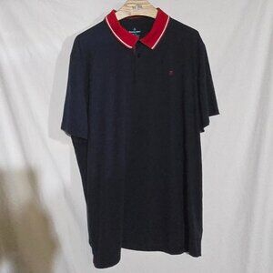 Tommy John Second Skin Comfort Polo - Blue / Red White - Sz XL*